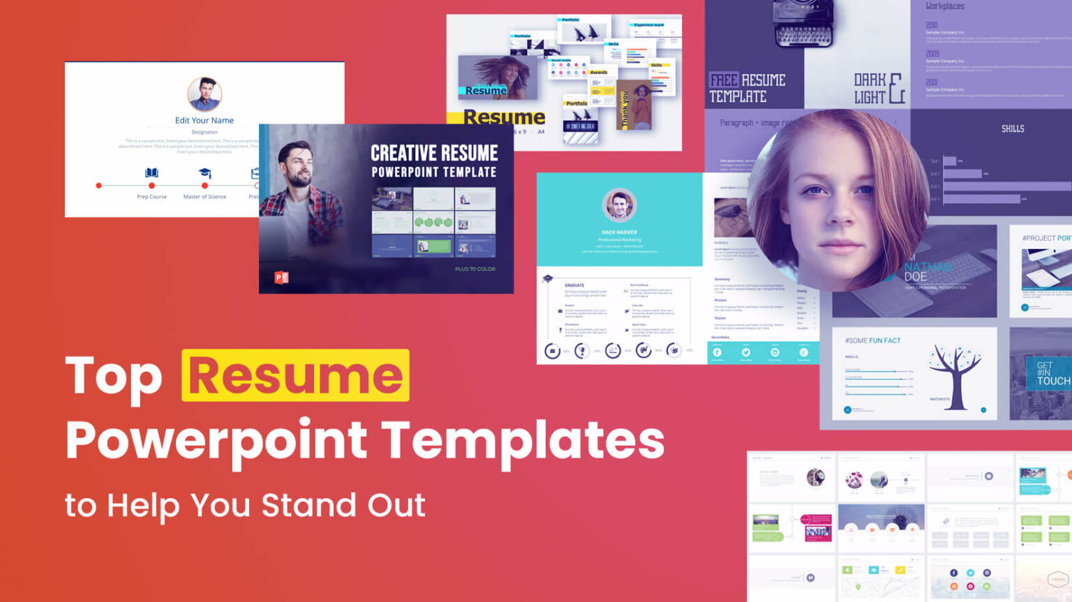 Top Resume Powerpoint Templates To Help You Stand Out In Biography