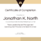 Training Certificate Of Completion Template With Regard To Template For Training Certificate