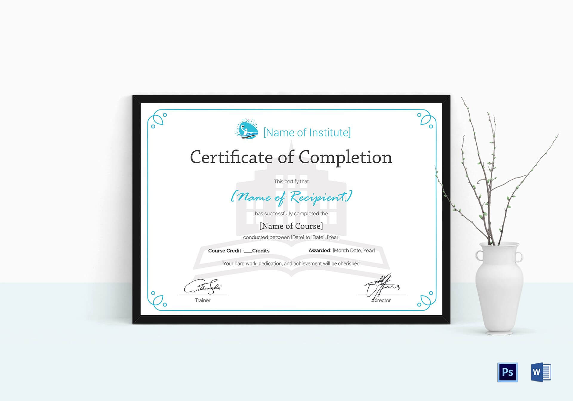 Training Completion Certificate Template With Certificate Of Completion Word Template