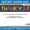 Trampoline Party Thank You Cards Template – Boys With Soccer Thank You Card Template