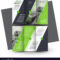 Tri Fold Brochure Design Template Green Throughout Adobe Illustrator Tri Fold Brochure Template