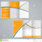 Tri Fold Business Brochure Template Stock Vector Throughout Free Tri Fold Business Brochure Templates