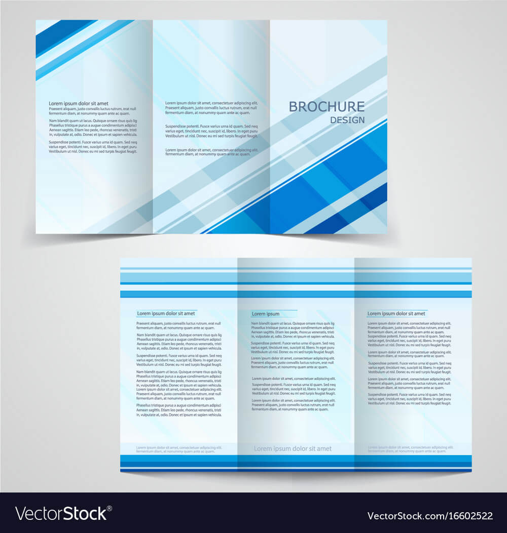 Tri Fold Business Brochure Template Two Sided Within One Sided Brochure Template