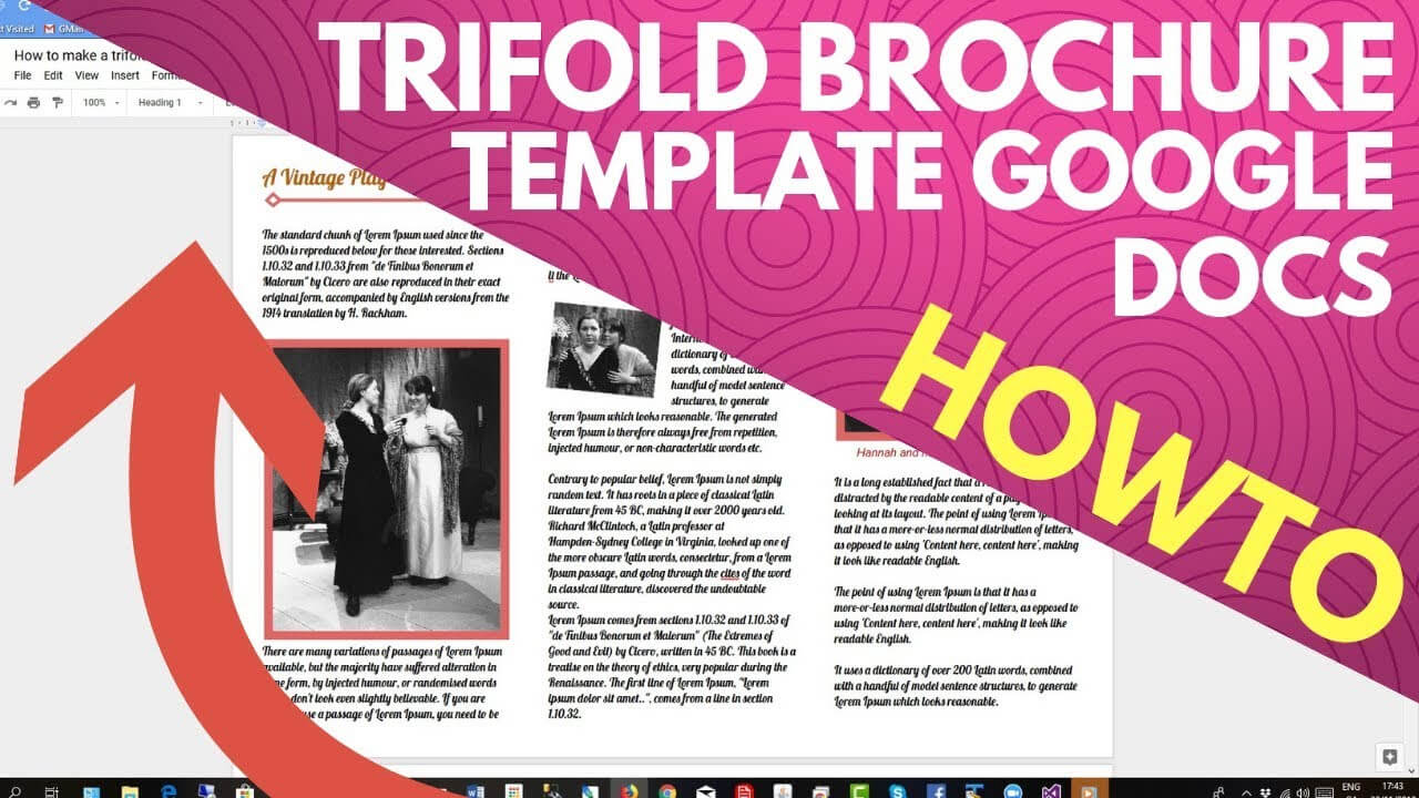 Trifold Brochure Template Google Docs Pertaining To Google Docs Templates Brochure