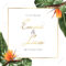 Tropical Exotic Wedding Event Invitation Card Template Design Inside Event Invitation Card Template