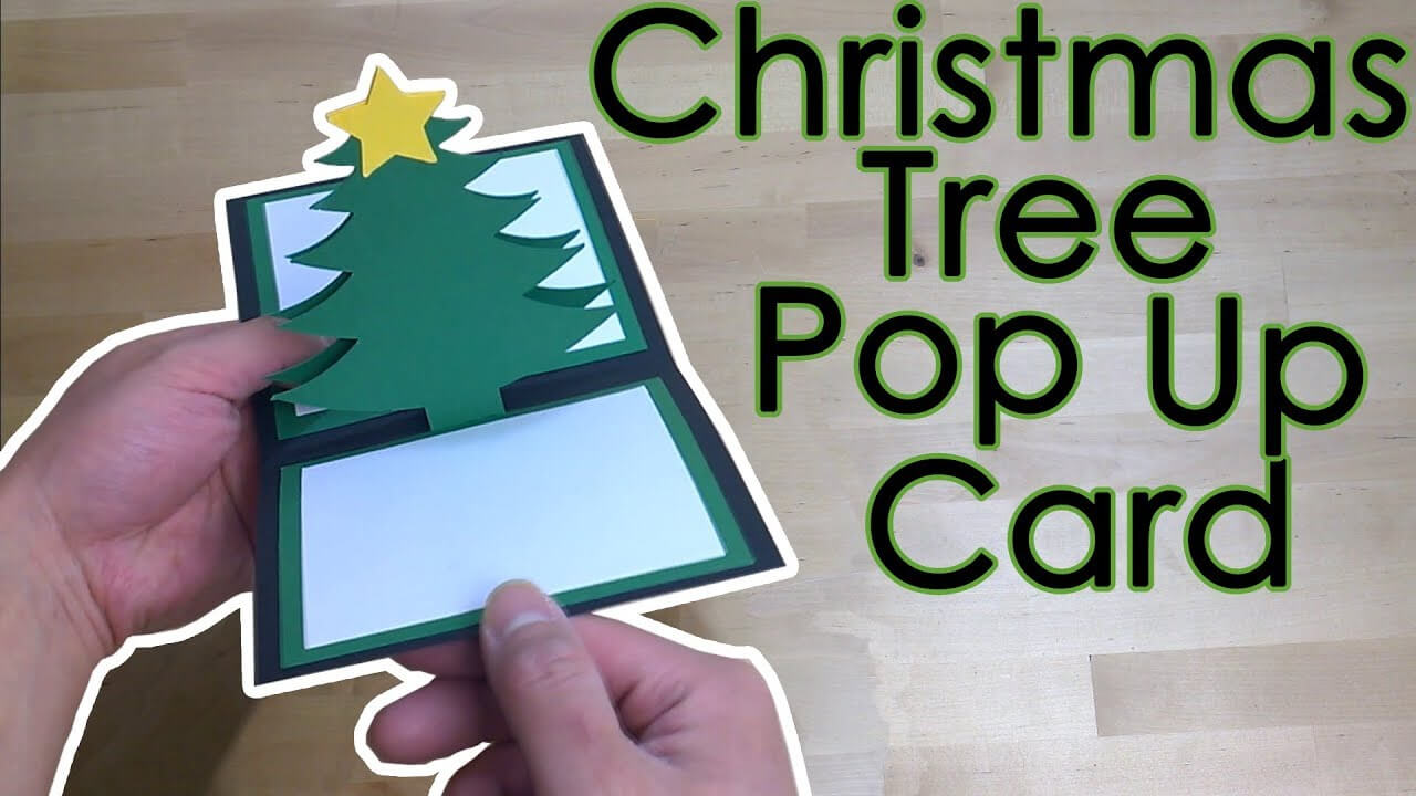 [Tutorial + Template] *free* Christmas Star Tree Pop Up Greeting Card Regarding Pop Up Tree Card Template