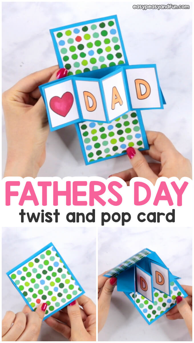 Twist And Pop Fathers Day Card – Easy Peasy And Fun Pertaining To Twisting Hearts Pop Up Card Template
