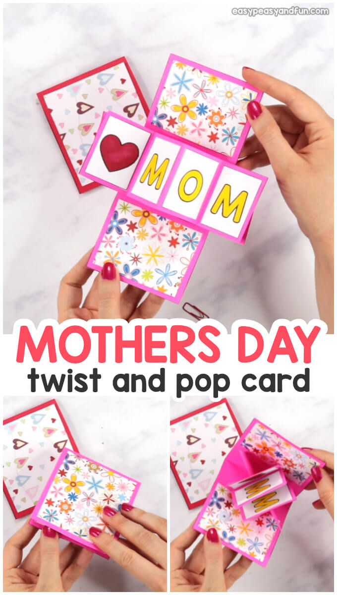 Twist And Pop Mother's Day Card – Easy Peasy And Fun With Regard To Twisting Hearts Pop Up Card Template