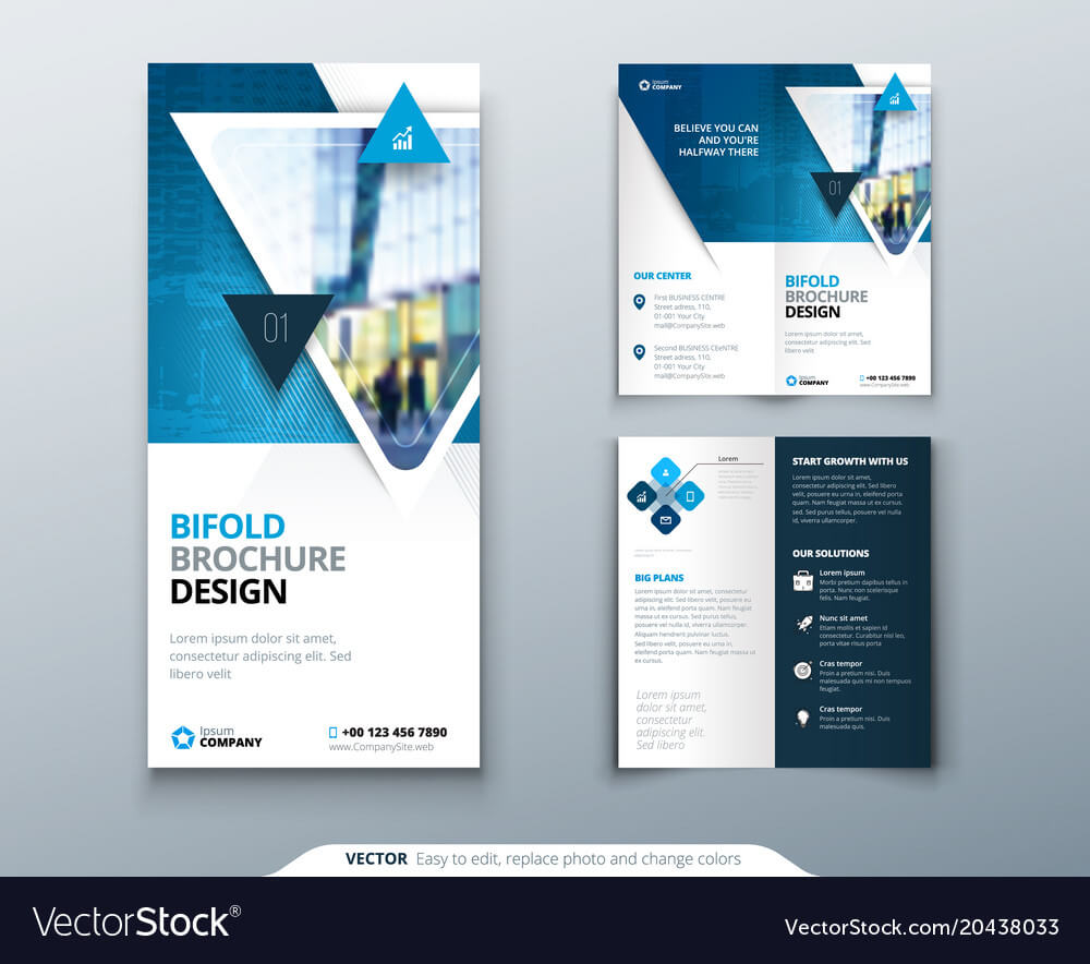 Two Fold Brochure – Calep.midnightpig.co Within Two Fold Brochure Template Psd