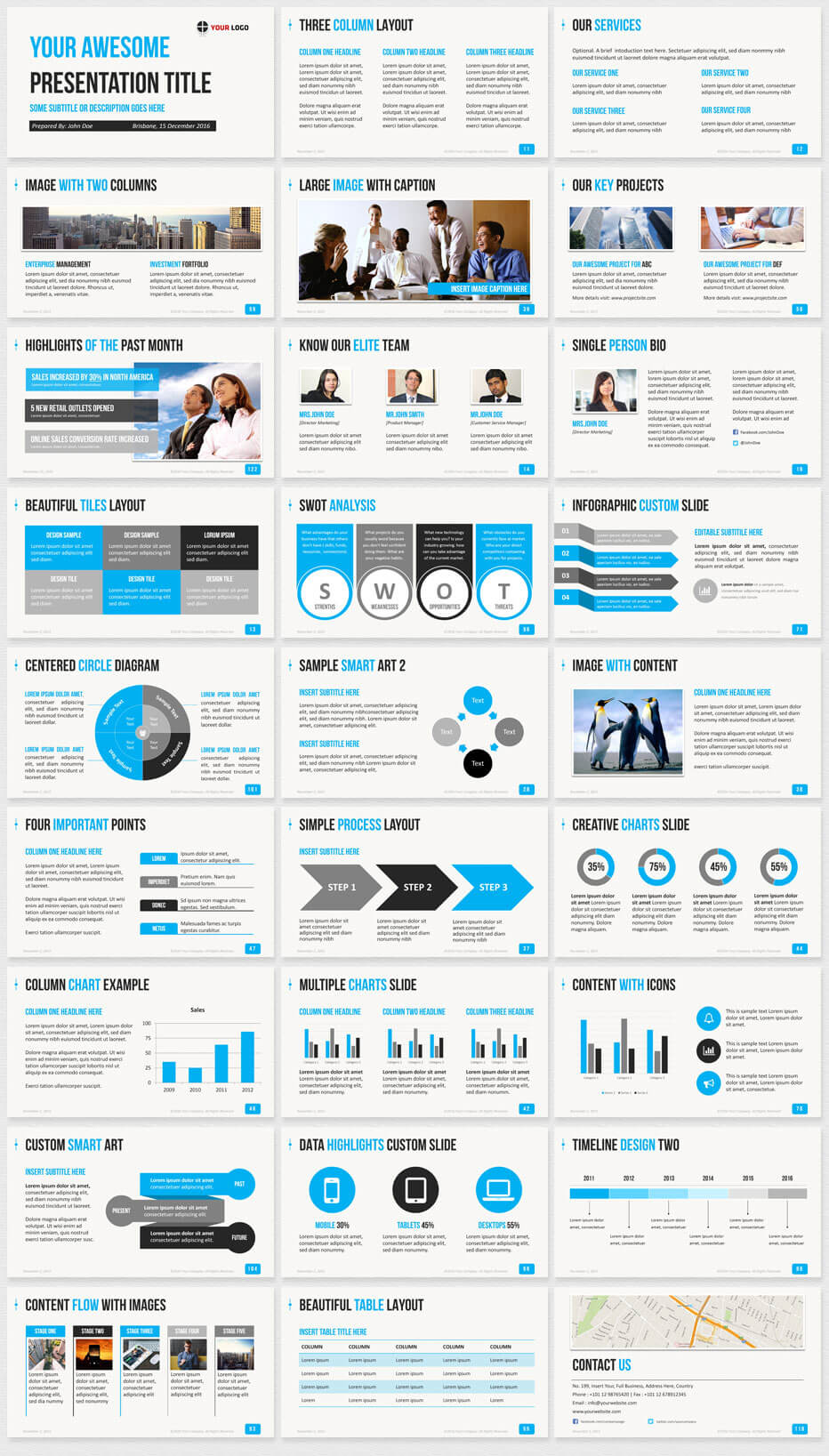 Ultimate Professional Business Powerpoint Template – 1650+ With Regard To Sample Templates For Powerpoint Presentation