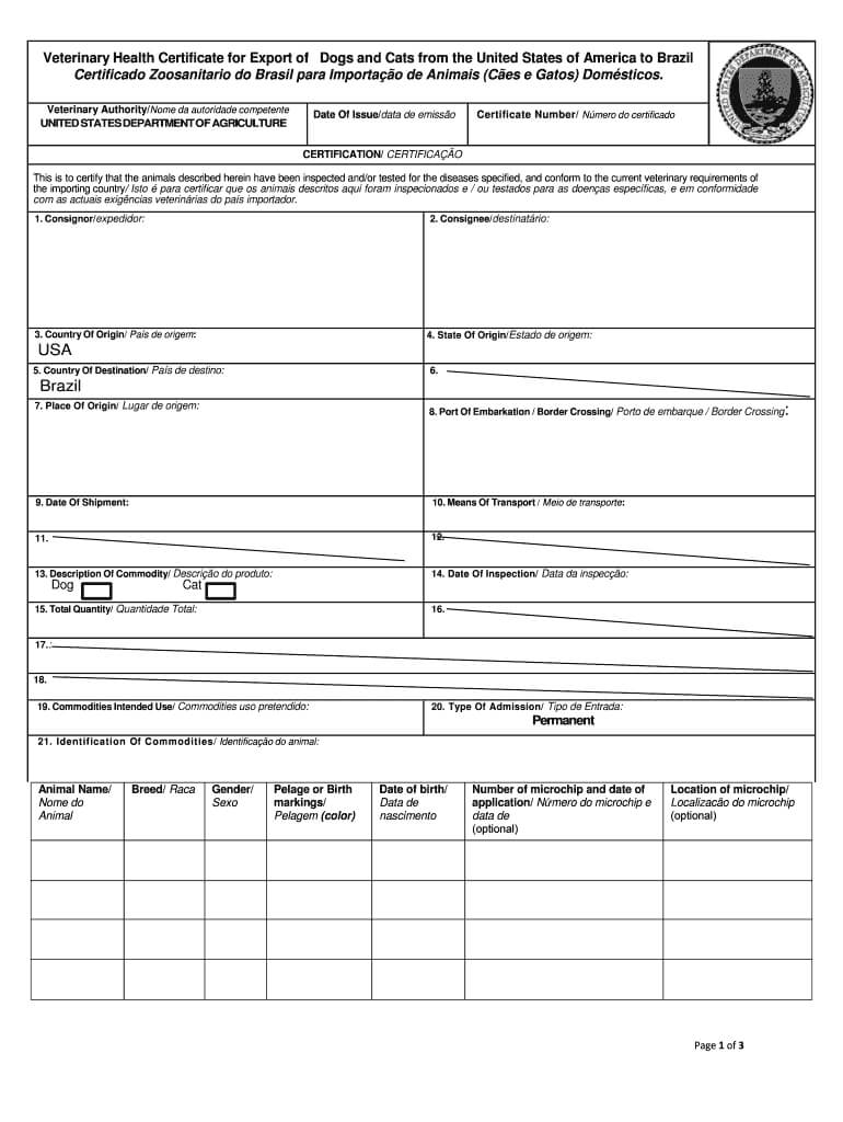 united airline dog health certificate print out fill in veterinary