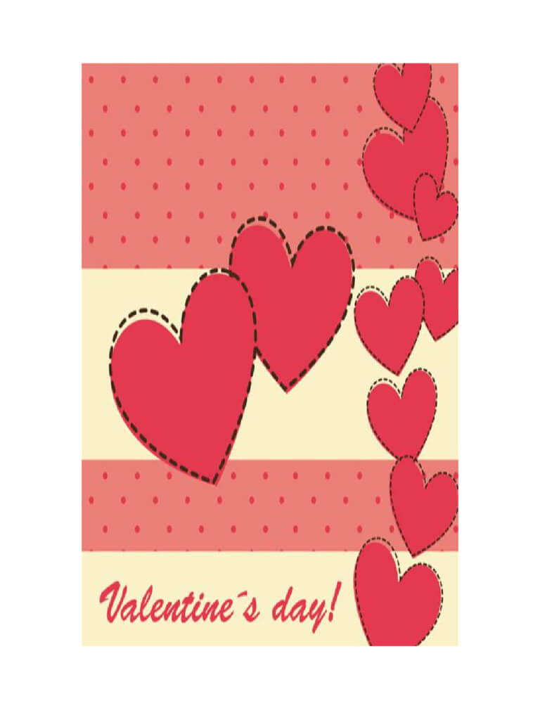 Valentine's Day Card Template – 5 Free Templates In Pdf Pertaining To Valentine Card Template Word