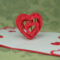 Valentine's Day Pop Up Card: 3D Heart Tutorial - Creative within 3D Heart Pop Up Card Template Pdf