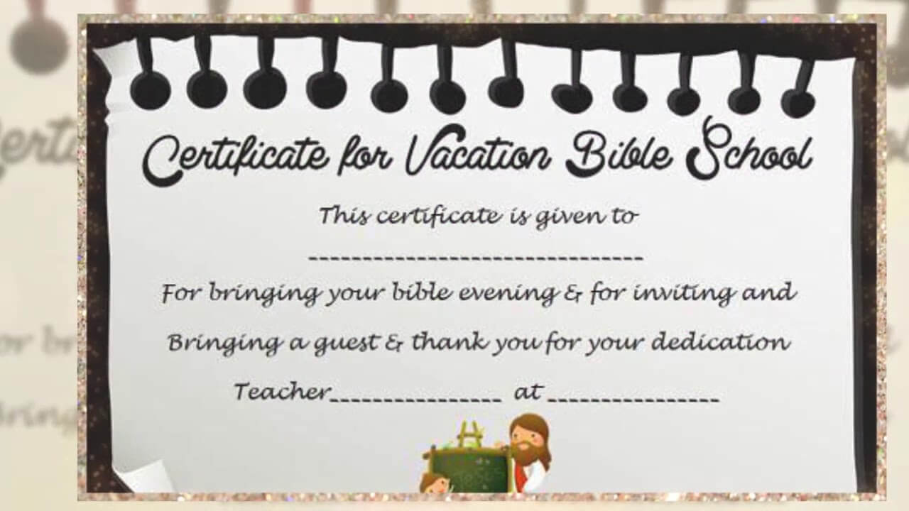 Vbs Certificate Template – Youtube With Free Vbs Certificate Templates
