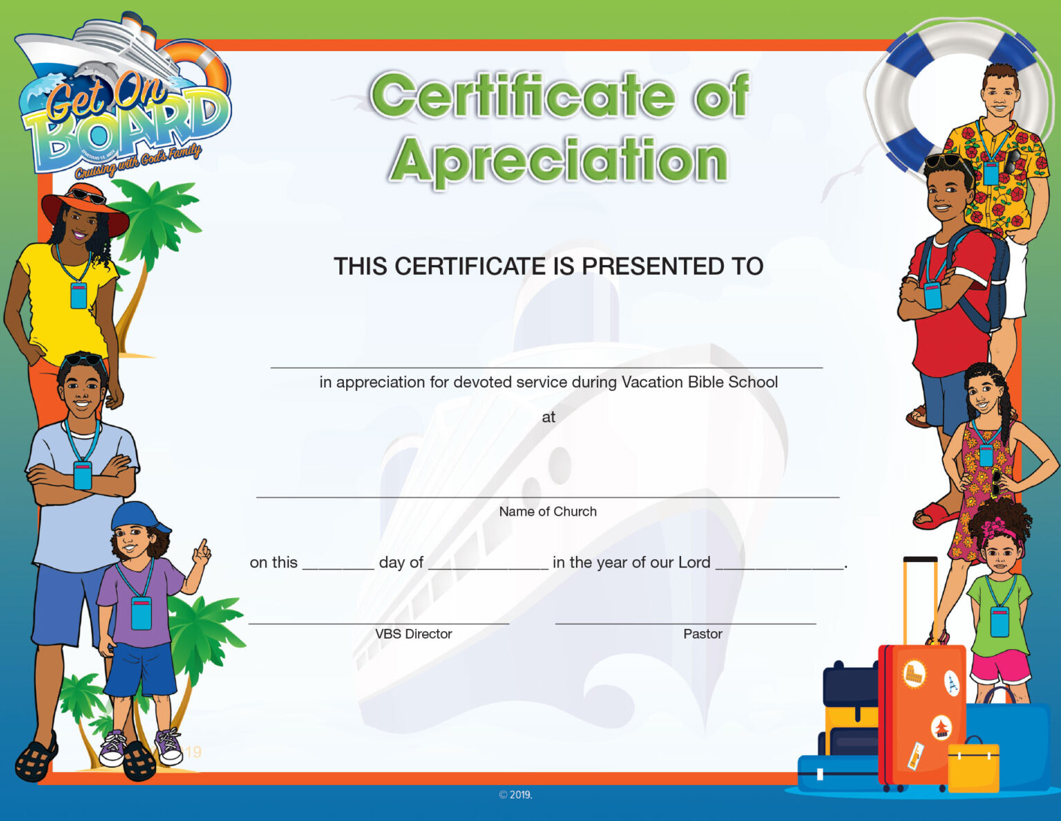 Free Printable Vbs Certificate Template