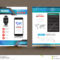 Vector Brochure Template Design For Technology Product pertaining to Product Brochure Template Free