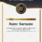 Vector Certificate Template. Illustration Certificate In A4 Inside Certificate Template Size