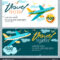 Vector Gift Travel Voucher Template Multicolor In Free Travel Gift Certificate Template