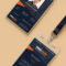 Vertical Company Identity Card Template Psd | Psdfreebies Inside Portrait Id Card Template