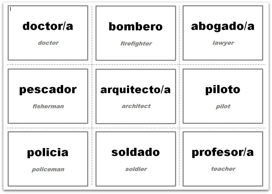 Vocabulary Flash Cards Using Ms Word Throughout Microsoft Word Note Card Template