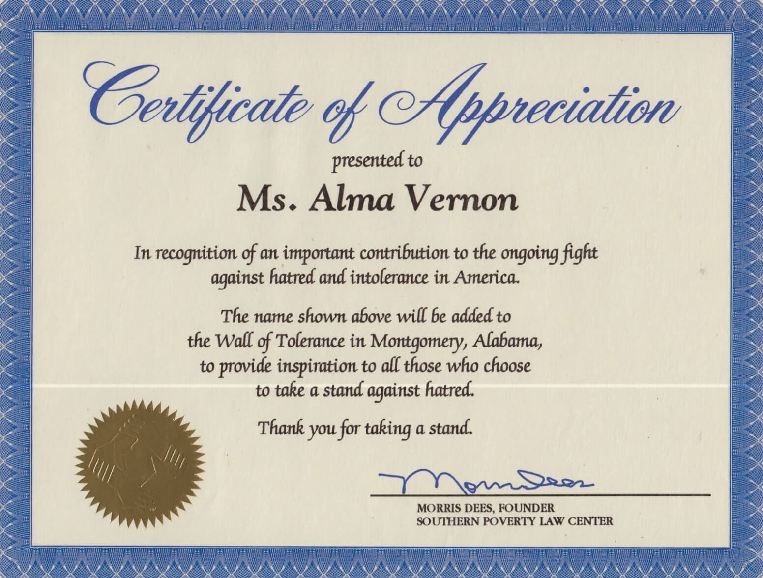 Volunteer Certificate Of Appreciation Template – Calep With Regard To Recognition Of Service Certificate Template