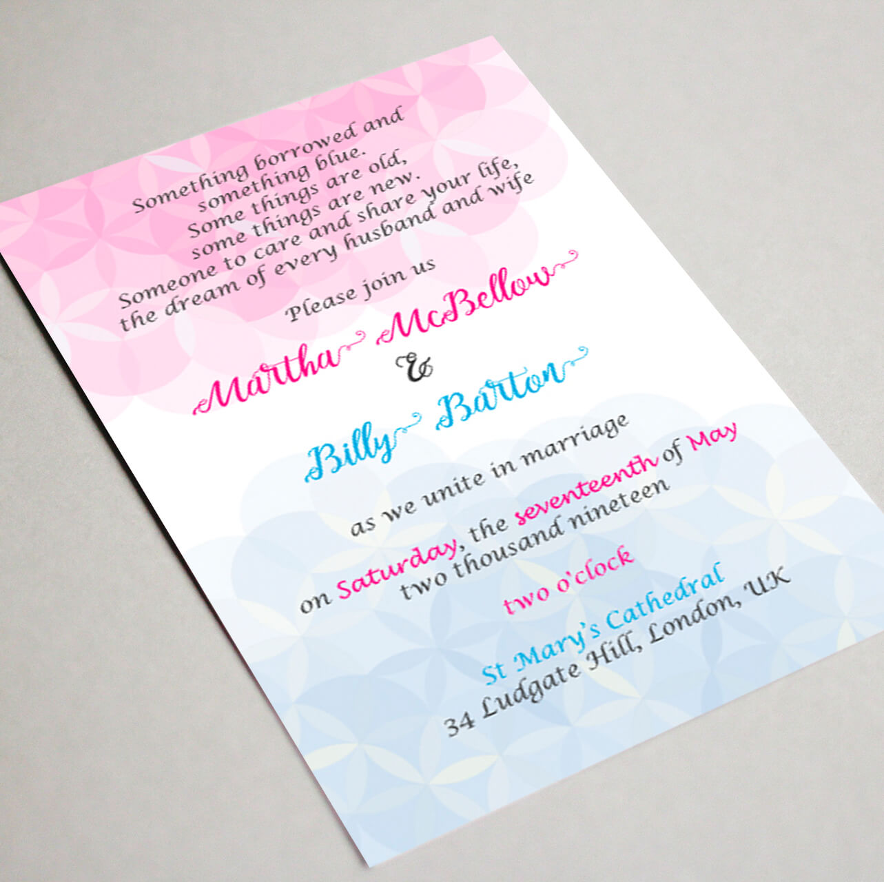 Wedding Invitation Card Template 🎔 "flower Of Life" Intended For Invitation Cards Templates For Marriage