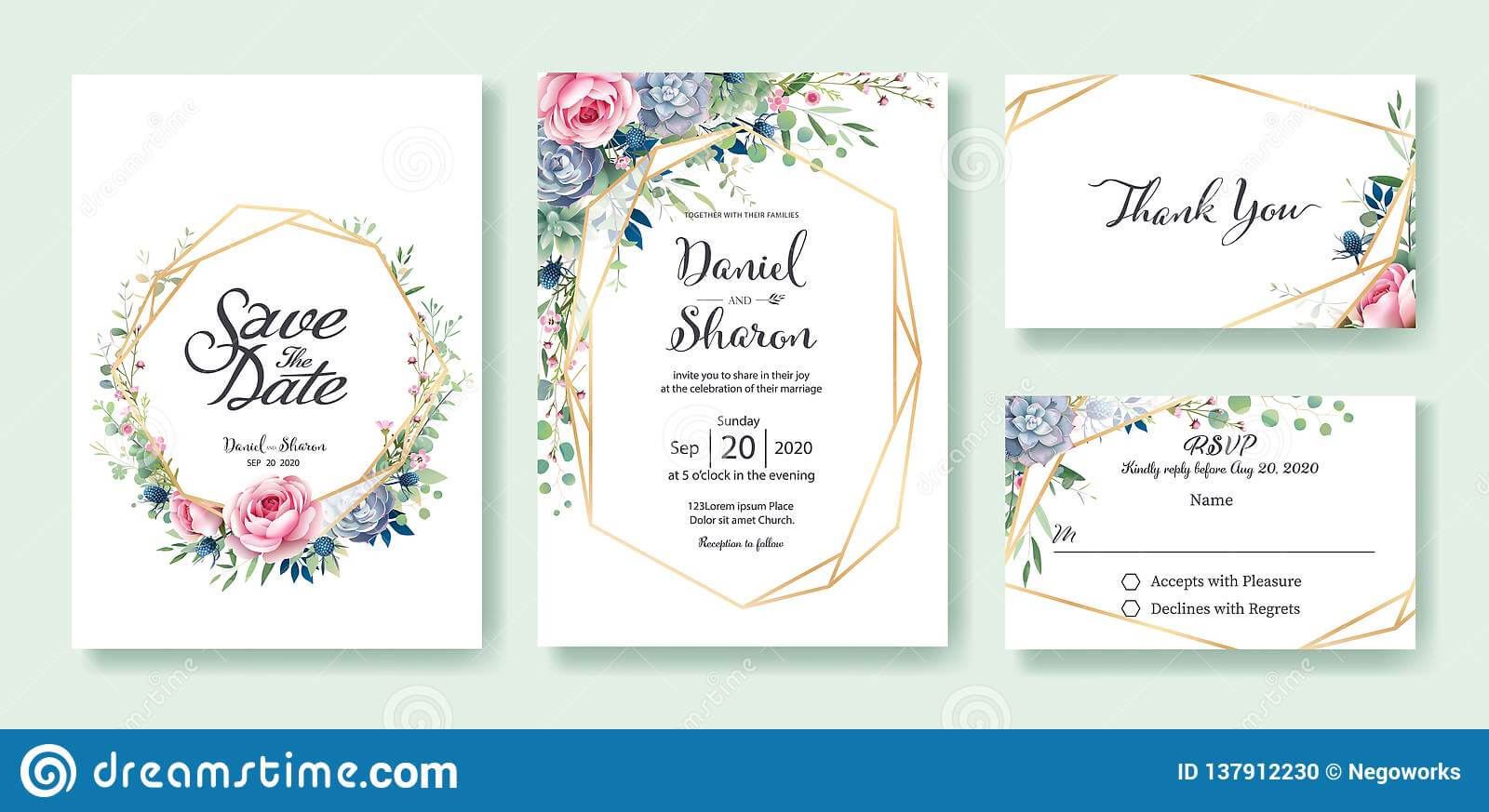 Wedding Invitation, Save The Date, Thank You, Rsvp Card Inside Template For Rsvp Cards For Wedding