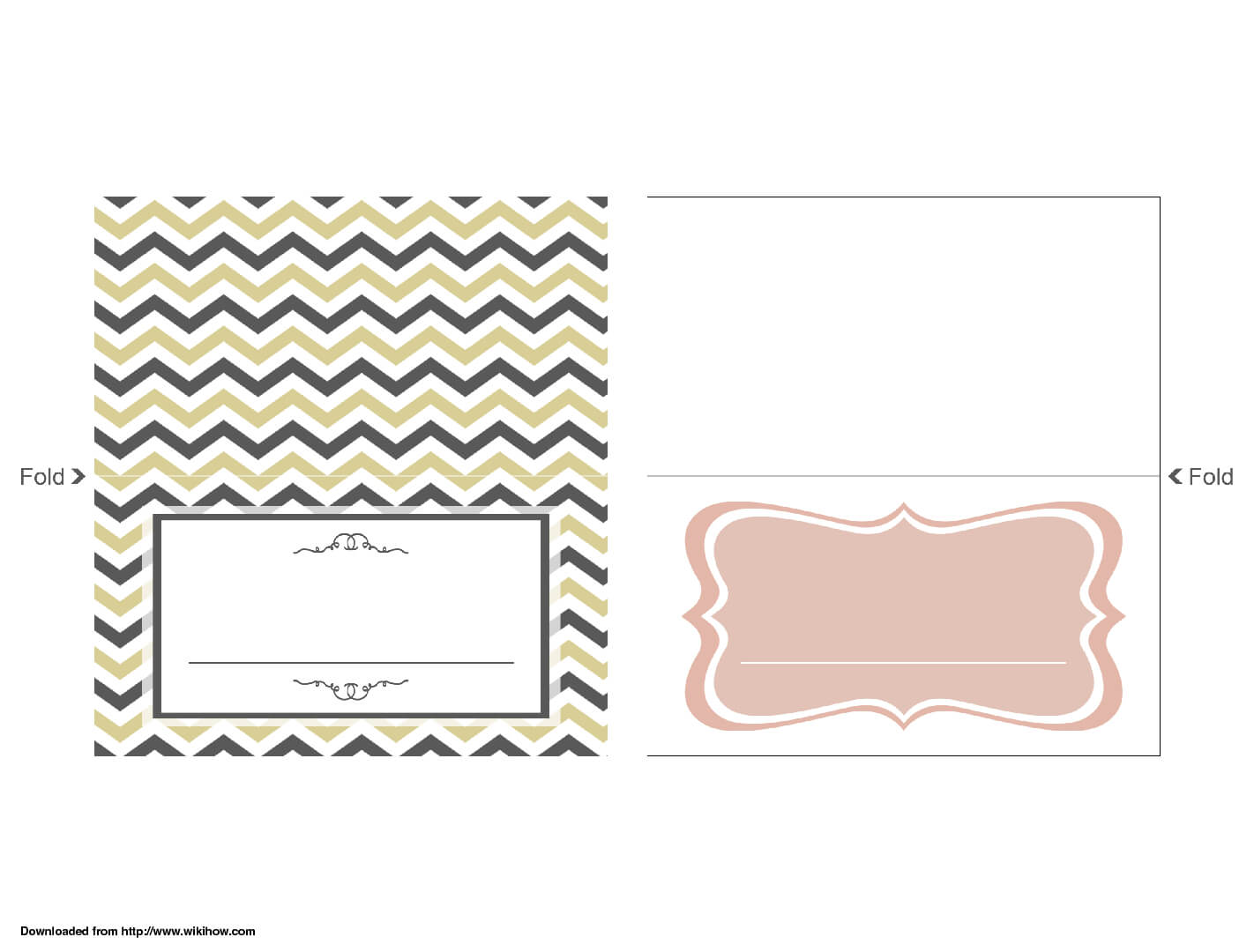 Wedding Place Card Template – Wikihow With A2 Card Template