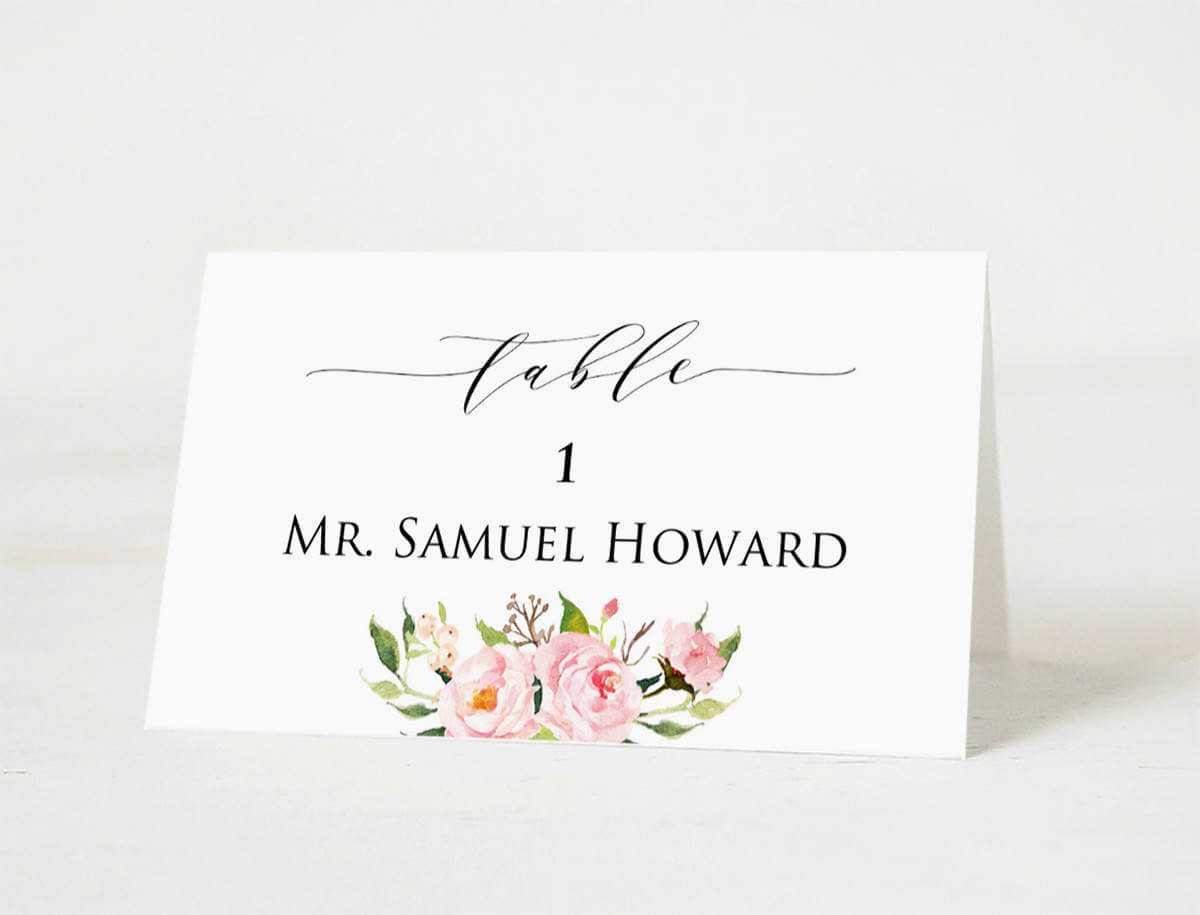 Wedding Place Cards Template Printable Head Table Card Pertaining To 