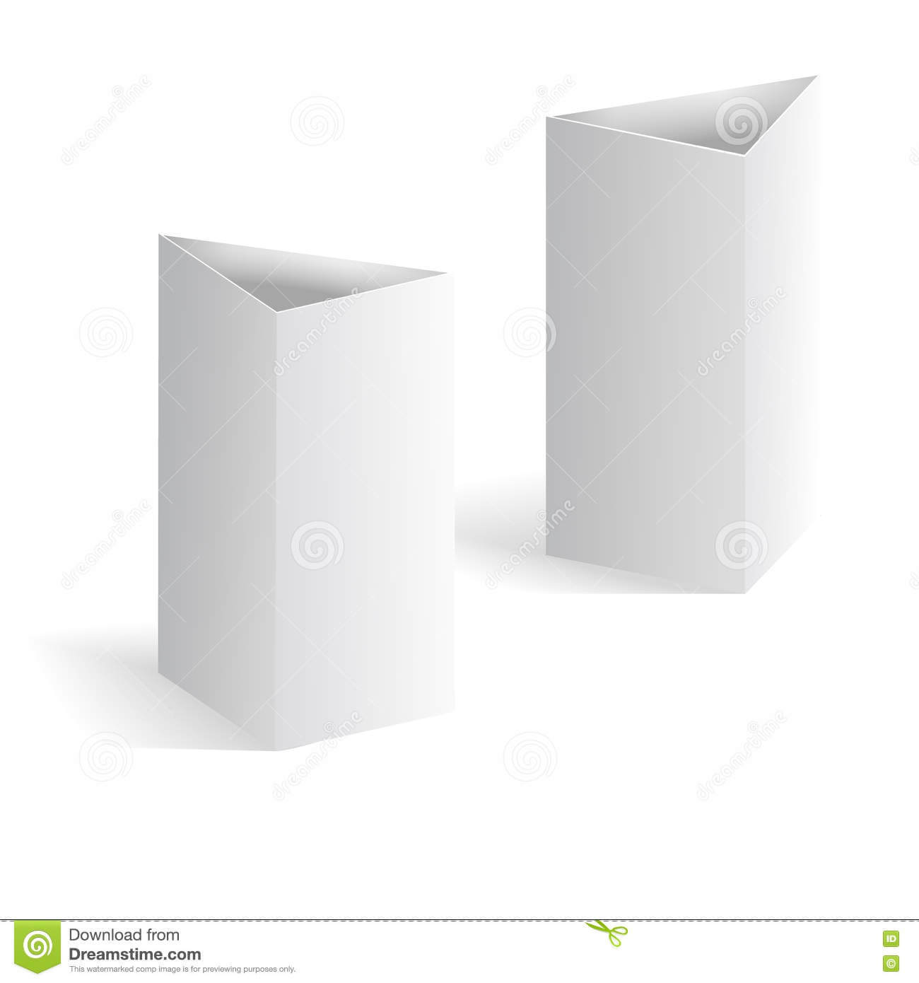White Blank Table Tent Vertical Triangle Cards On Background With Regard To Blank Tent Card Template