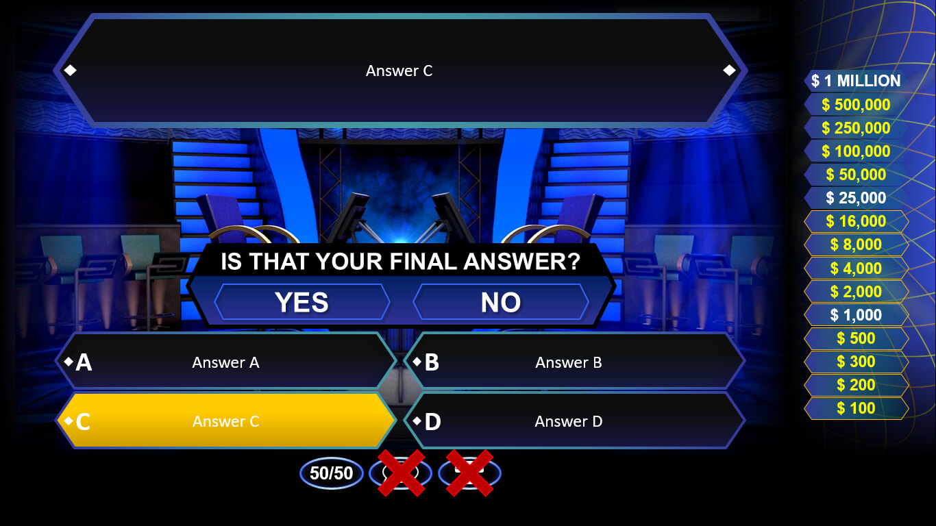 Who Wants To Be A Millionaire? | Rusnak Creative Free With Regard To Who Wants To Be A Millionaire Powerpoint Template