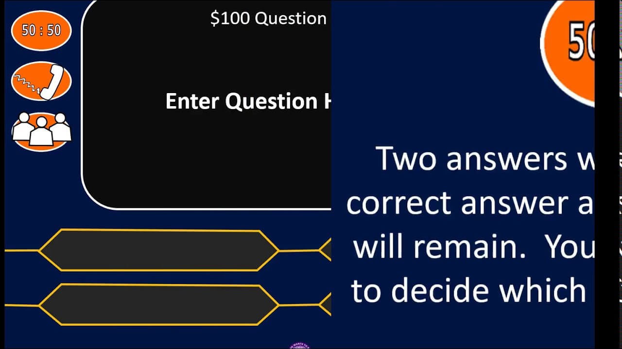 Who Wants To Be A Student Millionaire? (Powerpoint Template) With Who Wants To Be A Millionaire Powerpoint Template