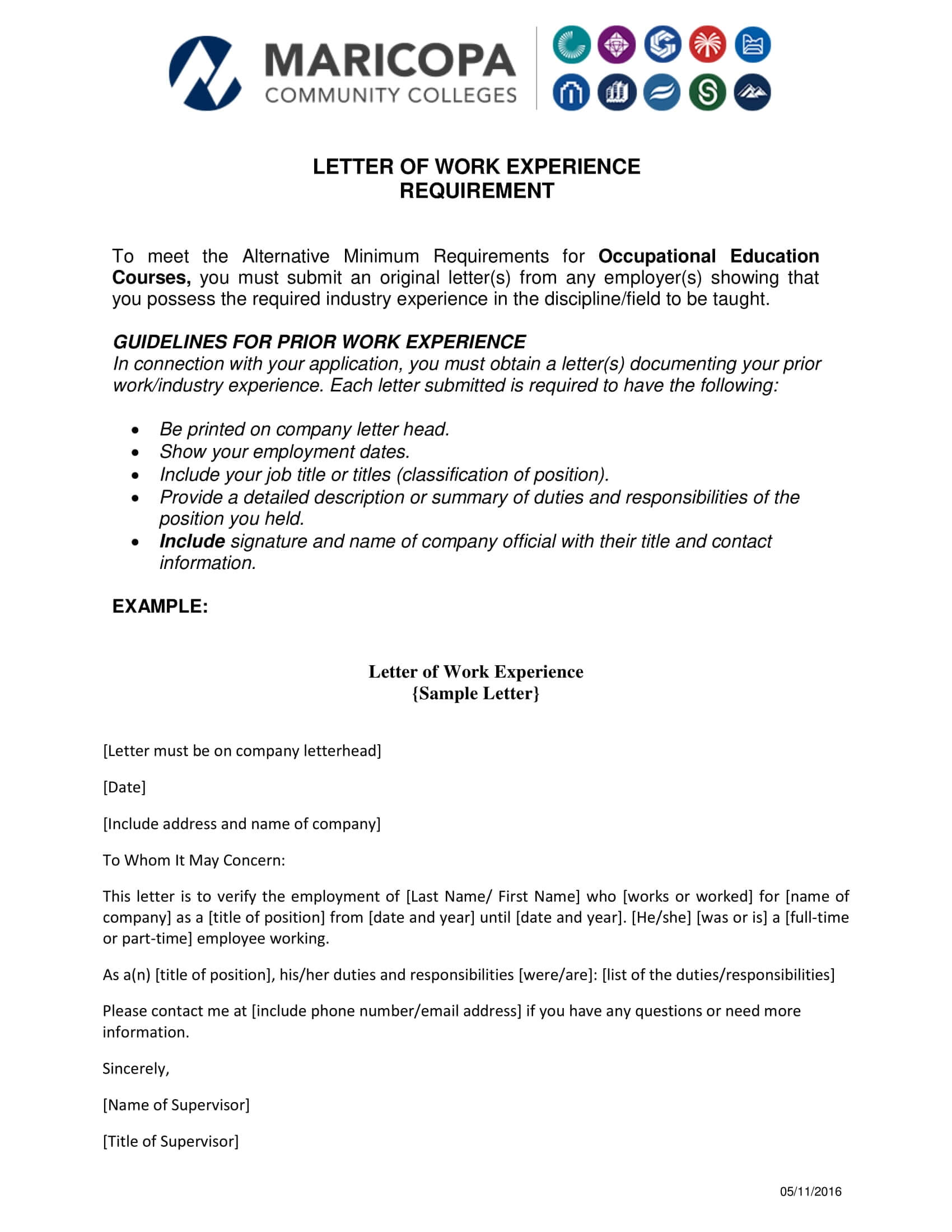 Work Experience Letter Format – Dalep.midnightpig.co In Template Of Experience Certificate